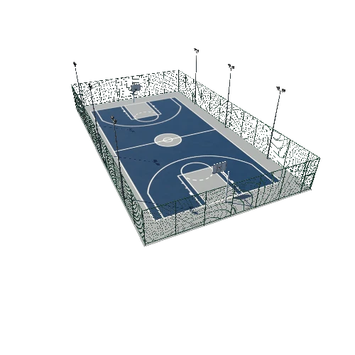 Modular Basketball Court A8 Quad